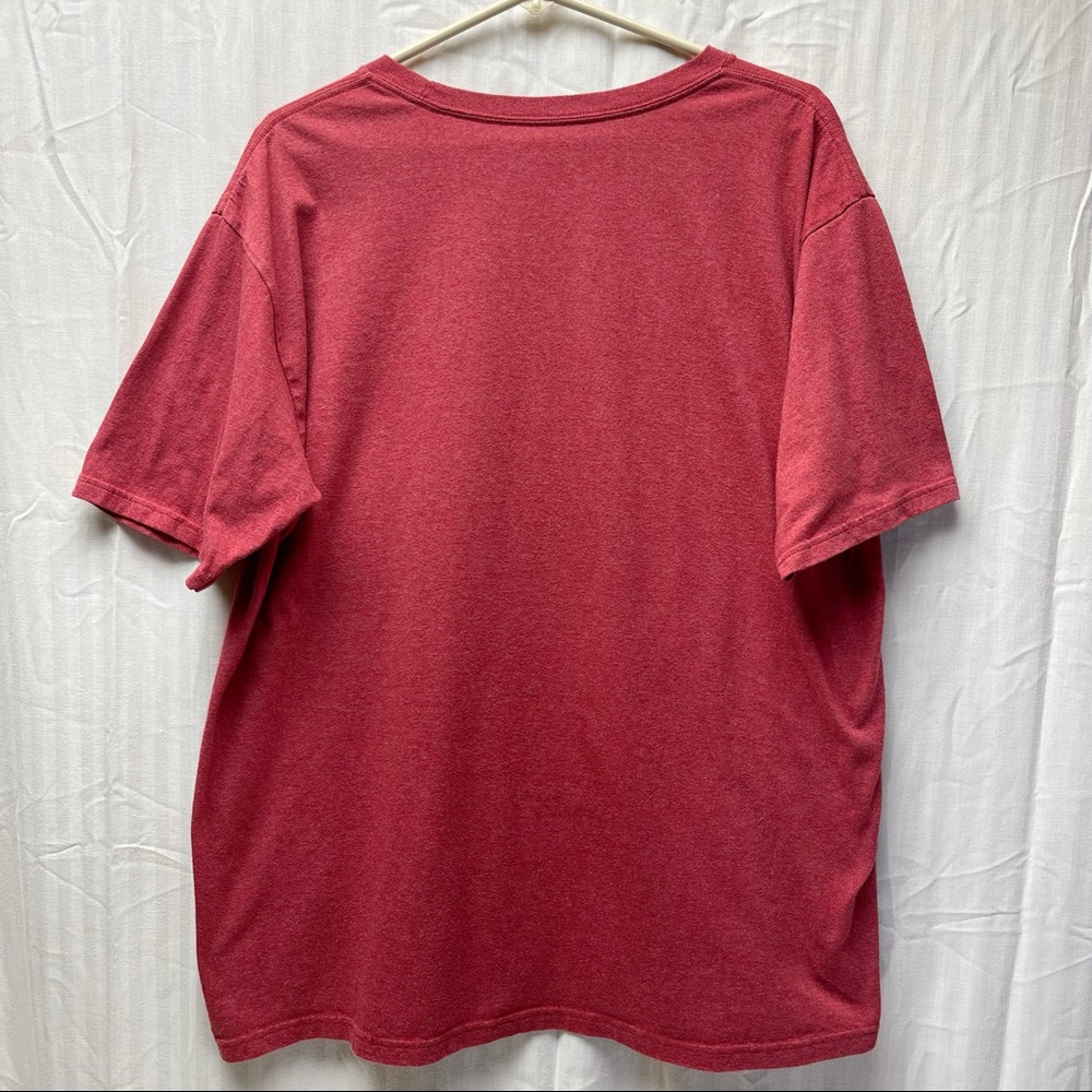 Mickey Mouse Mustache T-shirt XL Red distressed Disney - Picture 5 of 10